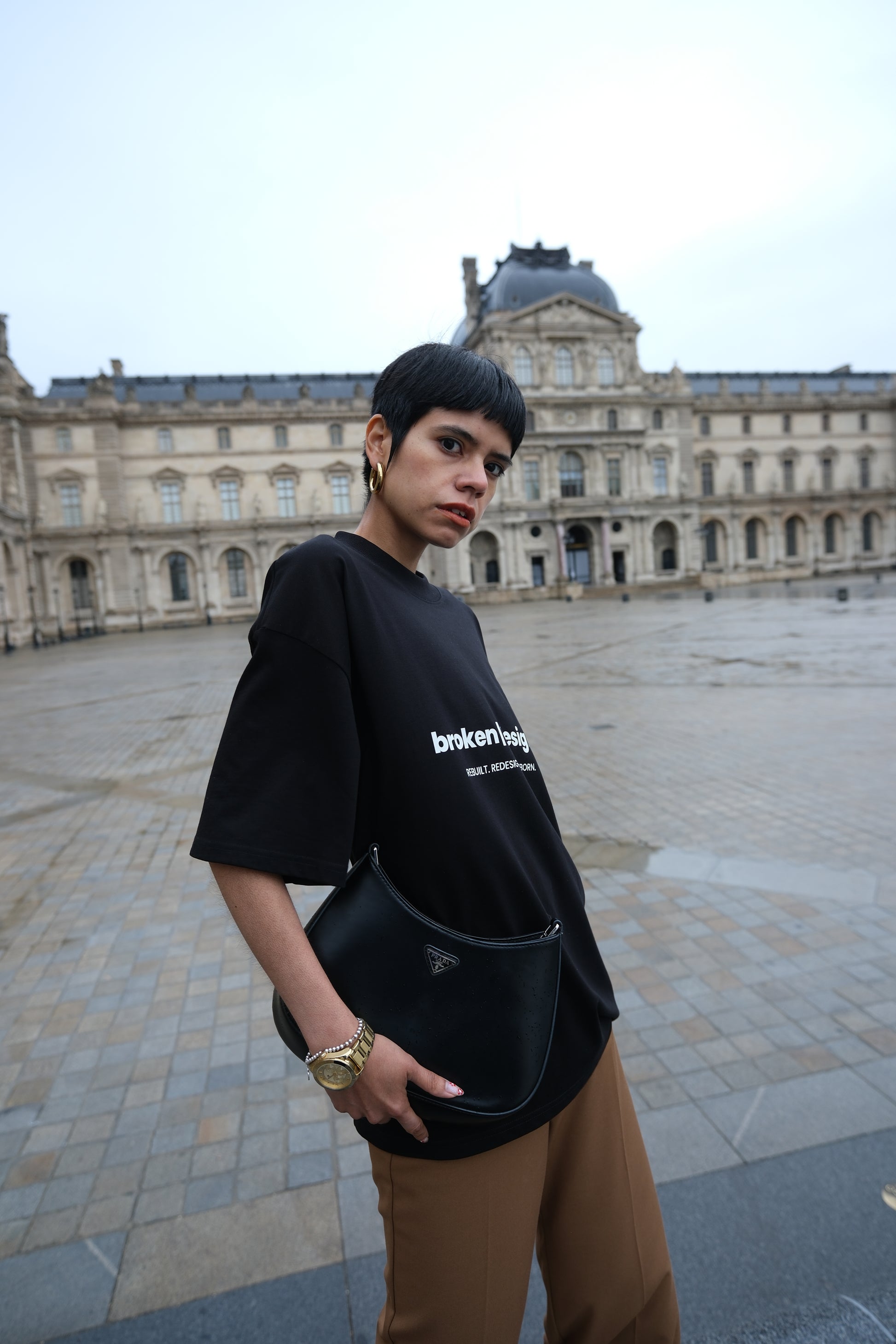 Drop02 | Black Unisex Organic Cotton T-shirt